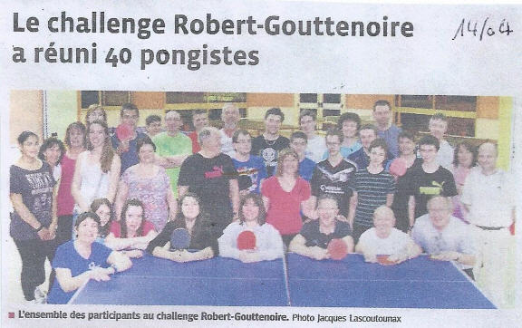 Tournoi annuel « Robert Gouttenoire »