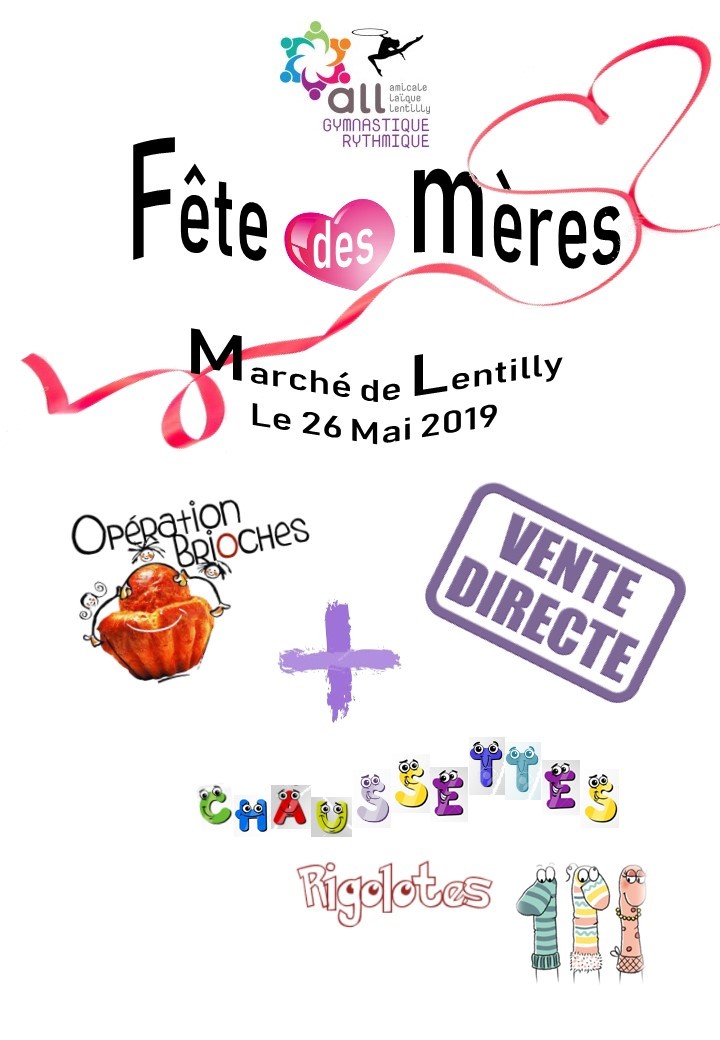 La Gymnastique Rythmique sera présente au marché de Lentilly le 26 mai 2019