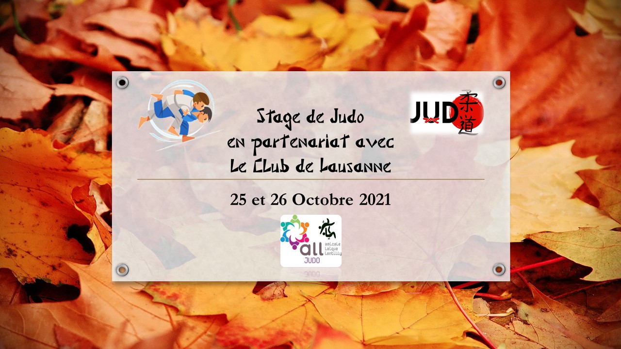 Stage de Judo – 25 et 26 Octobre 2021