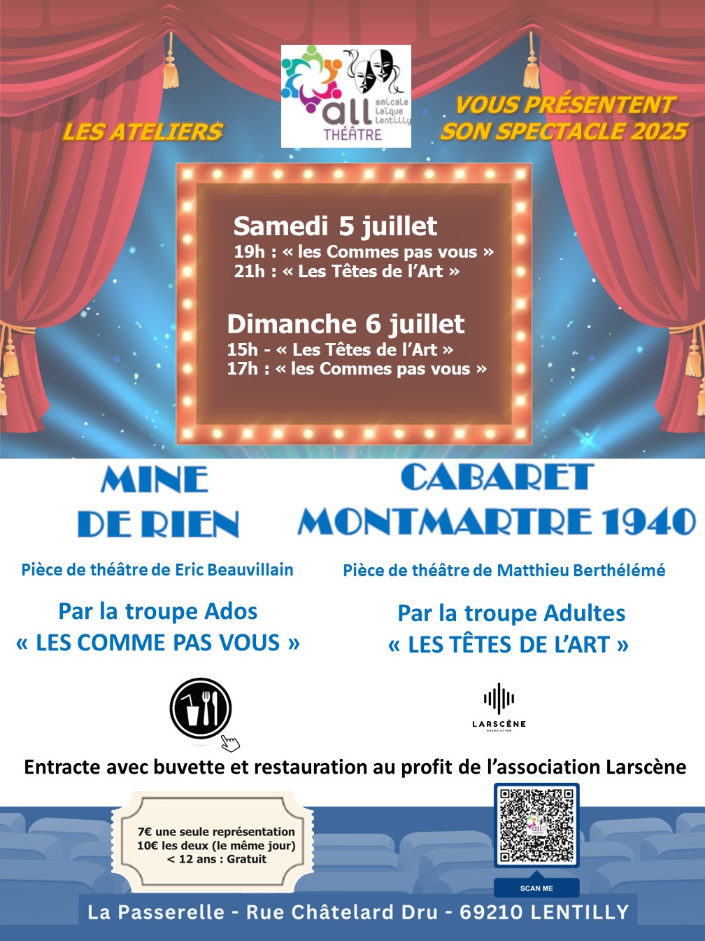 Flyer Spectacle Théâtre 2025